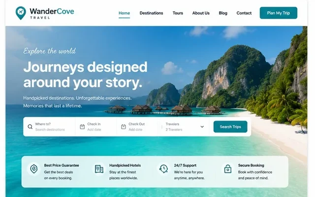 WanderCove Travel project preview